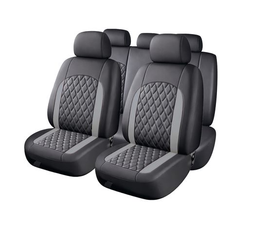 FUNDA INTERIOR 100% POLIPIEL "DYNAMIC" COLOR NEGRA / GRIS, UNIVERSAL