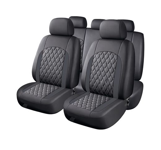 FUNDA INTERIOR 100% POLIPIEL "DYNAMIC" COLOR NEGRA / NEGRA, UNIVERSAL