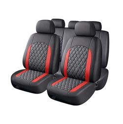 FUNDA INTERIOR 100% POLIPIEL "DYNAMIC" COLOR NEGRA / ROJA, UNIVERSAL