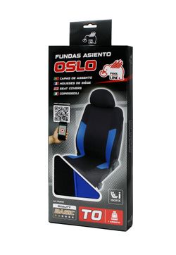 FUNDA INTERIOR OSLO T0 CALIDAD BASIC COLOR NEGRO / AZUL