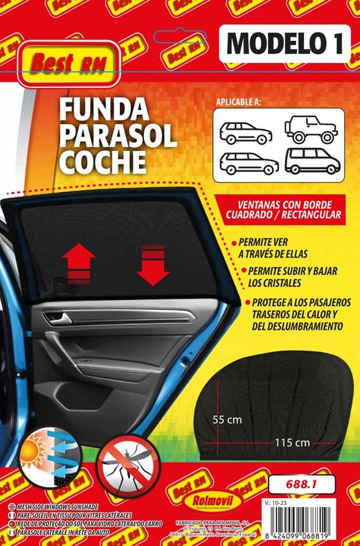 FUNDA PARASOL COCHE RM SUMMER MED. 155 X 55 cm. MODELO 1 ( 15 )