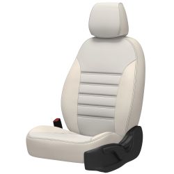 TAMPAS DIANTEIRAS ESPECÍFICAS EM COURO BEGE DUCATO 06-14 MOTORHOME/NOVA IORQUE