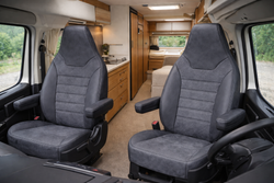 FUNDAS DELANTERAS ESPECIFICA EN POLIPIEL GRIS DUCATO 08-  AUTOCARAVANA