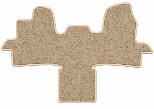JGO. ALFOMBRAS DIAMOND BEYGE MOD. FORD TRANSIT  AUTOCARAVANA MANUAL (14 - 19 ) 1FP - SIN ANCLAJES