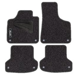 JGO. ALFOMBRAS DIAMOND JASPEADA MOD. AUDI A-3  (5/03-) con fijación específica botón