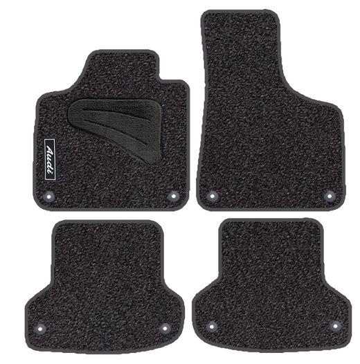 JGO. ALFOMBRAS DIAMOND JASPEADA MOD. AUDI A-3  (5/03-) con fijación específica botón