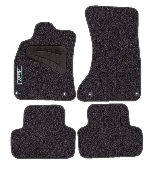 JGO. ALFOMBRAS DIAMOND JASPEADA MOD. AUDI A-4  (08-) con fijación específica botón -