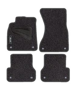 JGO. ALFOMBRAS DIAMOND JASPEADA MOD. AUDI A-6 (11-) con fijación específica botón -