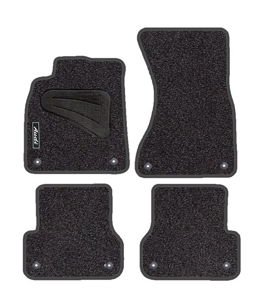 JGO. ALFOMBRAS DIAMOND JASPEADA MOD. AUDI A-6 (11-) con fijación específica botón -