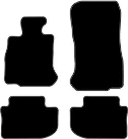 JGO. ALFOMBRAS DIAMOND JASPEADA MOD.   BMW SERIE 6 F06 Gran Coupé con fijación