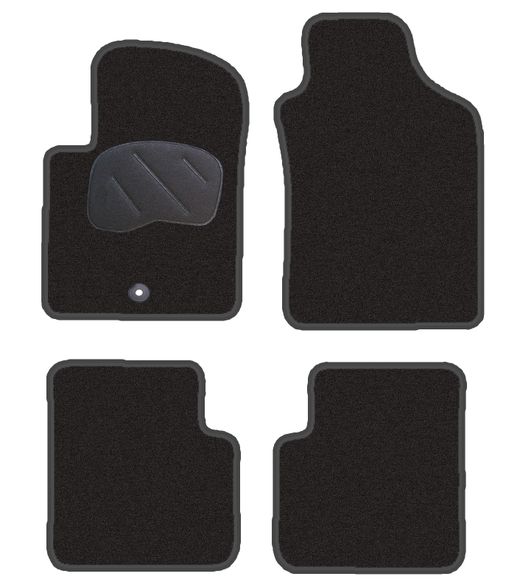 JGO. ALFOMBRAS DIAMOND JASPEADA MOD. FIAT 500 / ABARTH 500  (07-13) - 2F - 2P