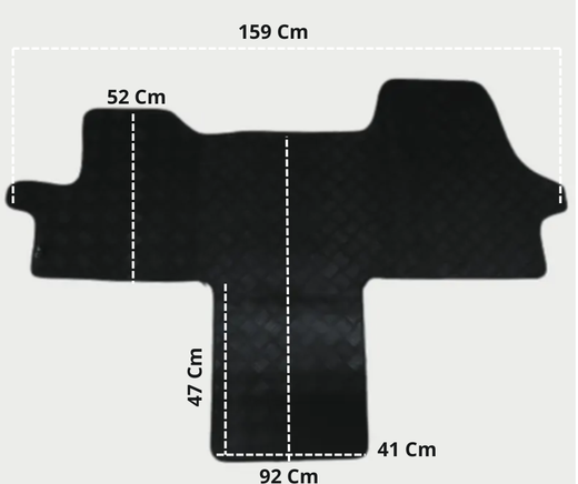 JGO. ALFOMBRAS DIAMOND JASPEADA MOD. FIAT DUCATO III.2  AUTOCARAVANA (22- ) 1FP - 1P+1C