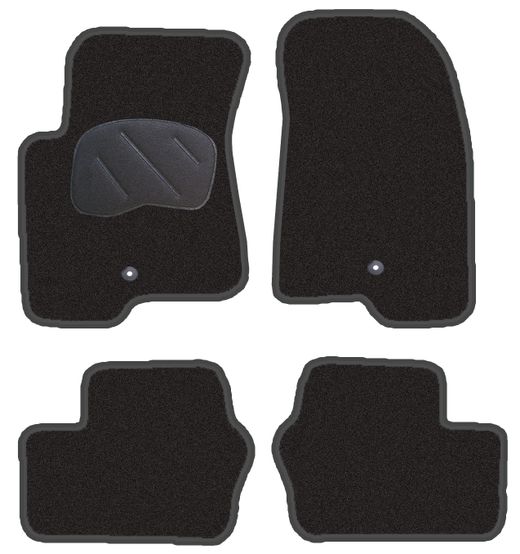 JGO. ALFOMBRAS DIAMOND JASPEADA MOD. JEEP COMPASS (07-) con fijación ollao para