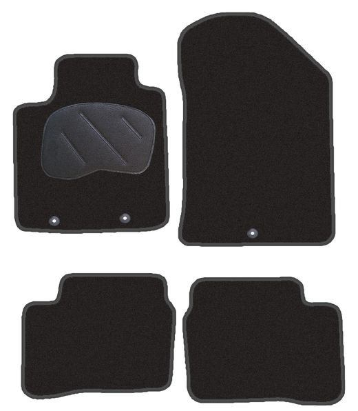 JGO. ALFOMBRAS DIAMOND JASPEADA MOD.  KIA PICANTO ( 11- ) con fijación ollao para