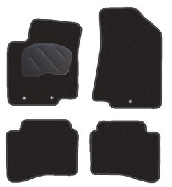 JGO. ALFOMBRAS DIAMOND JASPEADA MOD.  KIA RIO ( 11- ) con fijación ollao para gancho -