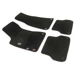 JGO. ALFOMBRAS DIAMOND JASPEADA MOD. SEAT EXEO (09-) con fijación específica botón