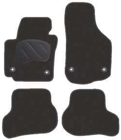 JGO. ALFOMBRAS DIAMOND JASPEADA MOD. SEAT LEON (05-13) con fijación específica