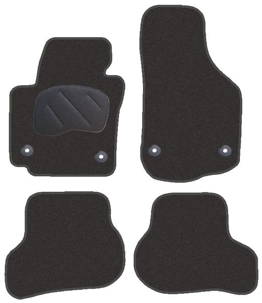 JGO. ALFOMBRAS DIAMOND JASPEADA MOD. SEAT LEON (05-13) con fijación específica