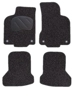 JGO. ALFOMBRAS DIAMOND JASPEADA MOD. VOLKSWAGEN POLO  (7/94-10/01) con fijación específica botón - 2