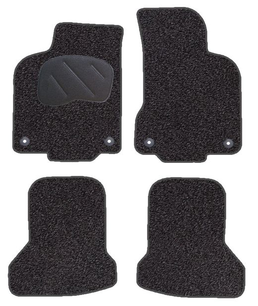 JGO. ALFOMBRAS DIAMOND JASPEADA MOD. VOLKSWAGEN POLO  (7/94-10/01) con fijación específica botón - 2