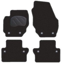 JGO. ALFOMBRAS DIAMOND JASPEADA MOD.  VOLVO XC70 ( 07- ) con fijación específica botón - 2 piloto, 2