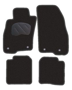 JGO. ALFOMBRAS DIAMOND NEGRA MOD.  ALFA ROMEO MITO con fijación específica