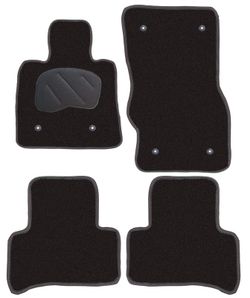 JGO. ALFOMBRAS DIAMOND NEGRA MOD.  ALFA ROMEO STELVIO (2017-) 2F - 2P+4COP