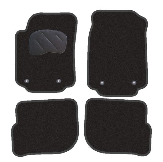 JGO. ALFOMBRAS DIAMOND NEGRA MOD. AUDI 100 (91-94) - A-6 (94-97) con fijación