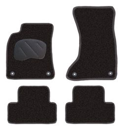 JGO. ALFOMBRAS DIAMOND NEGRA MOD. AUDI A-5 con fijación específica botón - 2