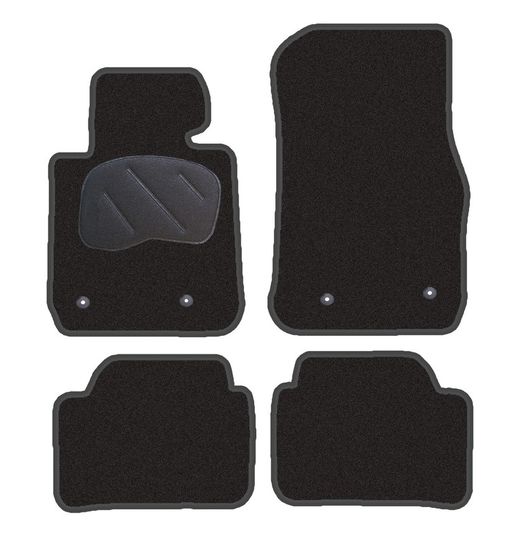 JGO. ALFOMBRAS DIAMOND NEGRA MOD. BMW SERIE 1 F20 / F21 con fijación velcro