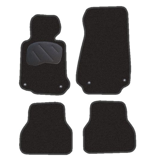 JGO. ALFOMBRAS DIAMOND NEGRA MOD. BMW SERIE 5 E-39   (95-04) con fijación