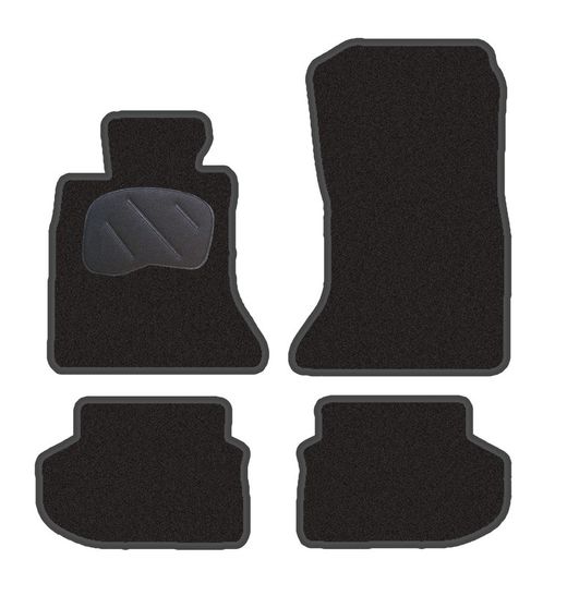 JGO. ALFOMBRAS DIAMOND NEGRA MOD.   BMW SERIE 5  F10 / F11 con fijación velcro
