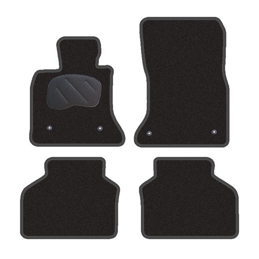 JGO. ALFOMBRAS DIAMOND NEGRA MOD.   BMW SERIE 5 GT F07 con fijación velcro