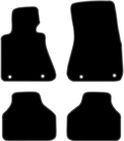 JGO. ALFOMBRAS DIAMOND NEGRA MOD.  BMW SERIE 7 E-65 (02-) con fijación universal