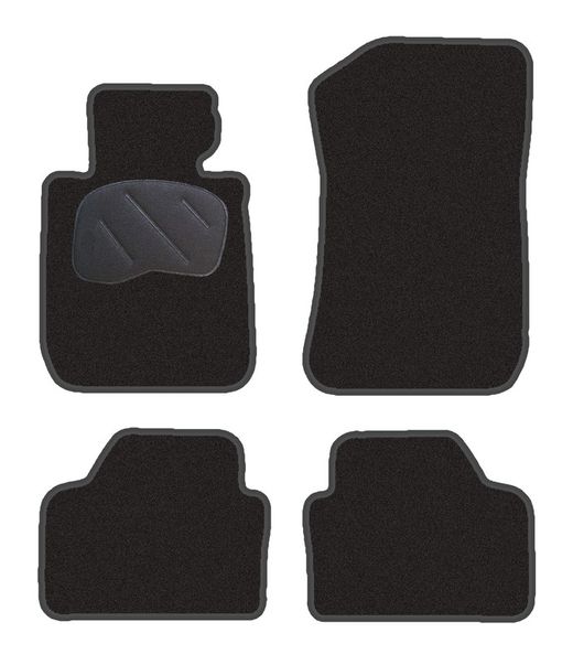 JGO. ALFOMBRAS DIAMOND NEGRA MOD. BMW X1 con fijación velcro especial - 2 piloto
