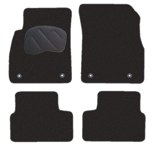JGO. ALFOMBRAS DIAMOND NEGRA MOD. CHEVROLET CRUZE (09-) con fijación