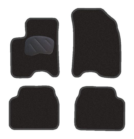 JGO. ALFOMBRAS DIAMOND NEGRA MOD. CHEVROLET KALOS  (05-)