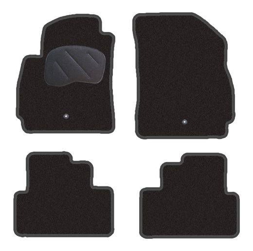 JGO. ALFOMBRAS DIAMOND NEGRA MOD. CHEVROLET ORLANDO 5PL (11-) con fijación