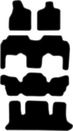 JGO. ALFOMBRAS DIAMOND NEGRA MOD. CHRYSLER VOYAGER 3ª SERIE