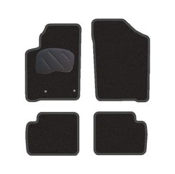 JGO. ALFOMBRAS DIAMOND NEGRA MOD. CITROËN BERLINGO (9/96-08) con fijación