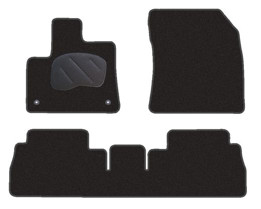 JGO. ALFOMBRAS DIAMOND NEGRA MOD. CITROËN BERLINGO III (2018-) 2FP - 2P