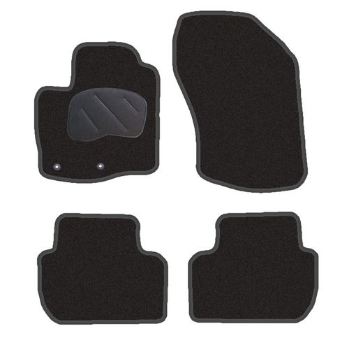 JGO. ALFOMBRAS DIAMOND NEGRA MOD. CITROËN C-CROSER 5P (07-) con fijación ollao
