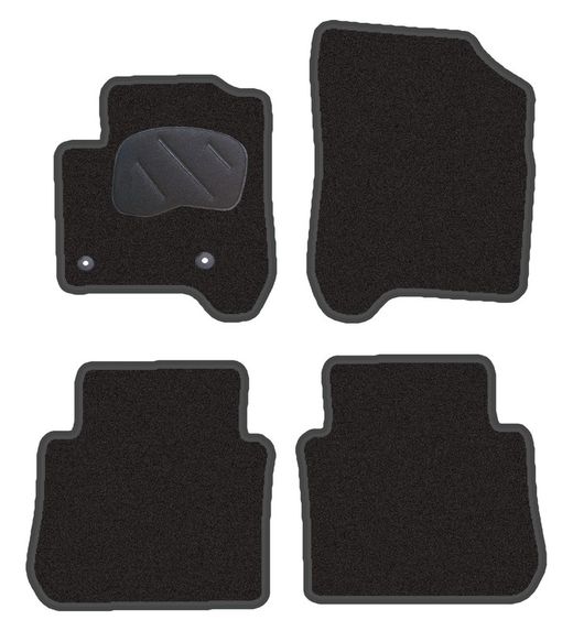 JGO. ALFOMBRAS DIAMOND NEGRA MOD. CITROËN C3 PICASSO   (09-) con fijación