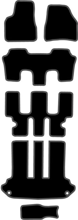 JGO. ALFOMBRAS DIAMOND NEGRA MOD. CITROËN C8 (C/MALETERO) (02-07)