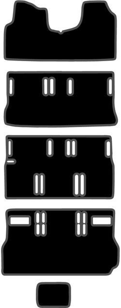 JGO. ALFOMBRAS DIAMOND NEGRA MOD.  CITROEN EVASION ( 96 -02 )