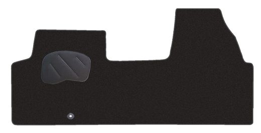 JGO. ALFOMBRAS DIAMOND NEGRA MOD. CITROEN JUMPY I ( 95-06 ) ZONA DELANTERA