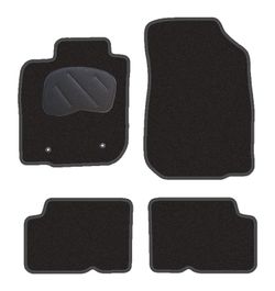JGO. ALFOMBRAS DIAMOND NEGRA MOD. DACIA DUSTER (10-) con fijación específica