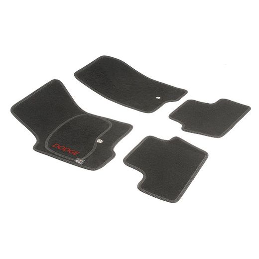 JGO. ALFOMBRAS DIAMOND NEGRA MOD. DODGE CALIBER (07-) con fijación ollao para