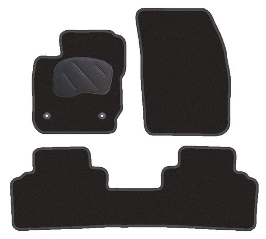 JGO. ALFOMBRAS DIAMOND NEGRA MOD. FORD COURIER II TOURNEO 5P (14-) 2F - 2P