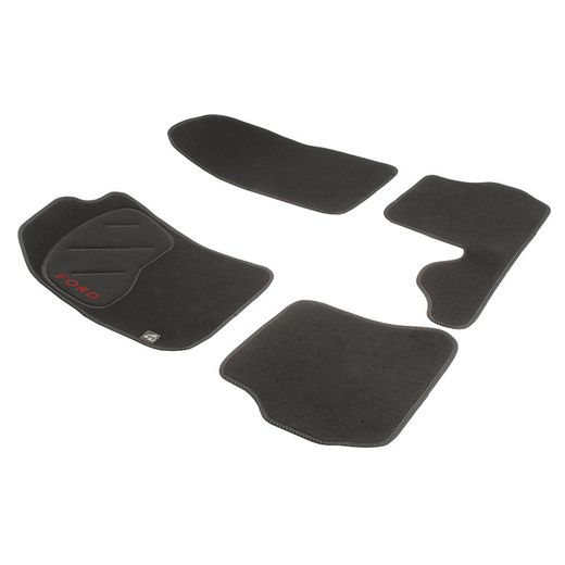 JGO. ALFOMBRAS DIAMOND NEGRA MOD. FORD FIESTA / FUSION  (10/02-)